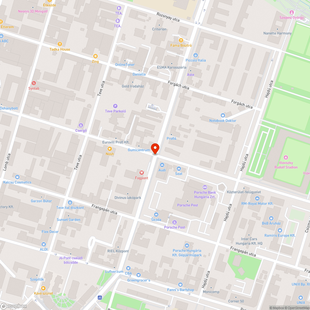 Szinte teljesen lekopott gyalogátkelő bejelentés helye