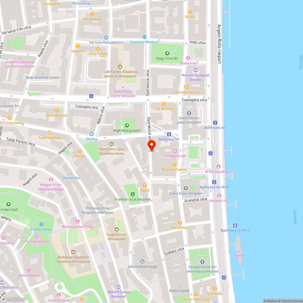 Beszakadt járdafödém bejelentés helye