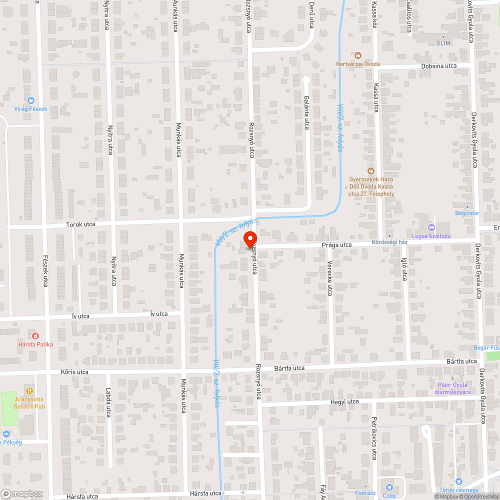 Pocsolya útkereszteződésben bejelentés helye