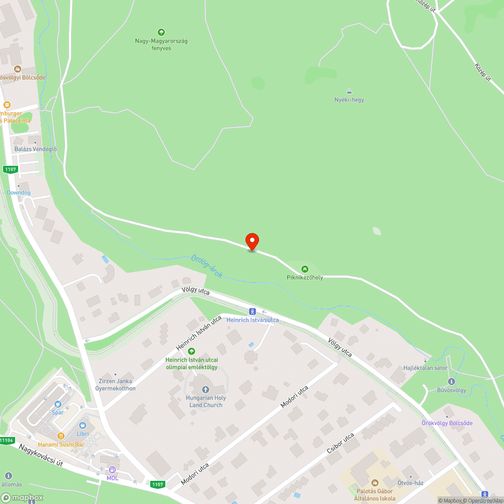 Sétaútra dőlt fa bejelentés helye