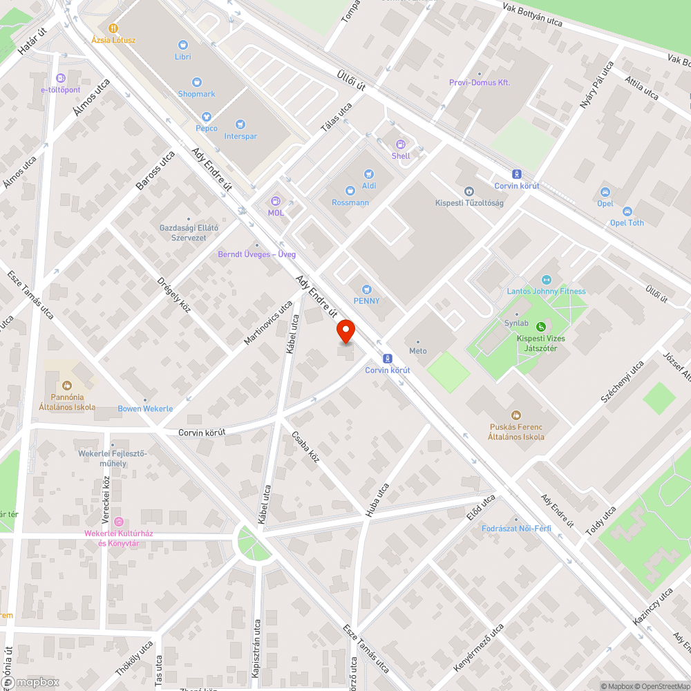 Növényzet elszaporodott bejelentés helye