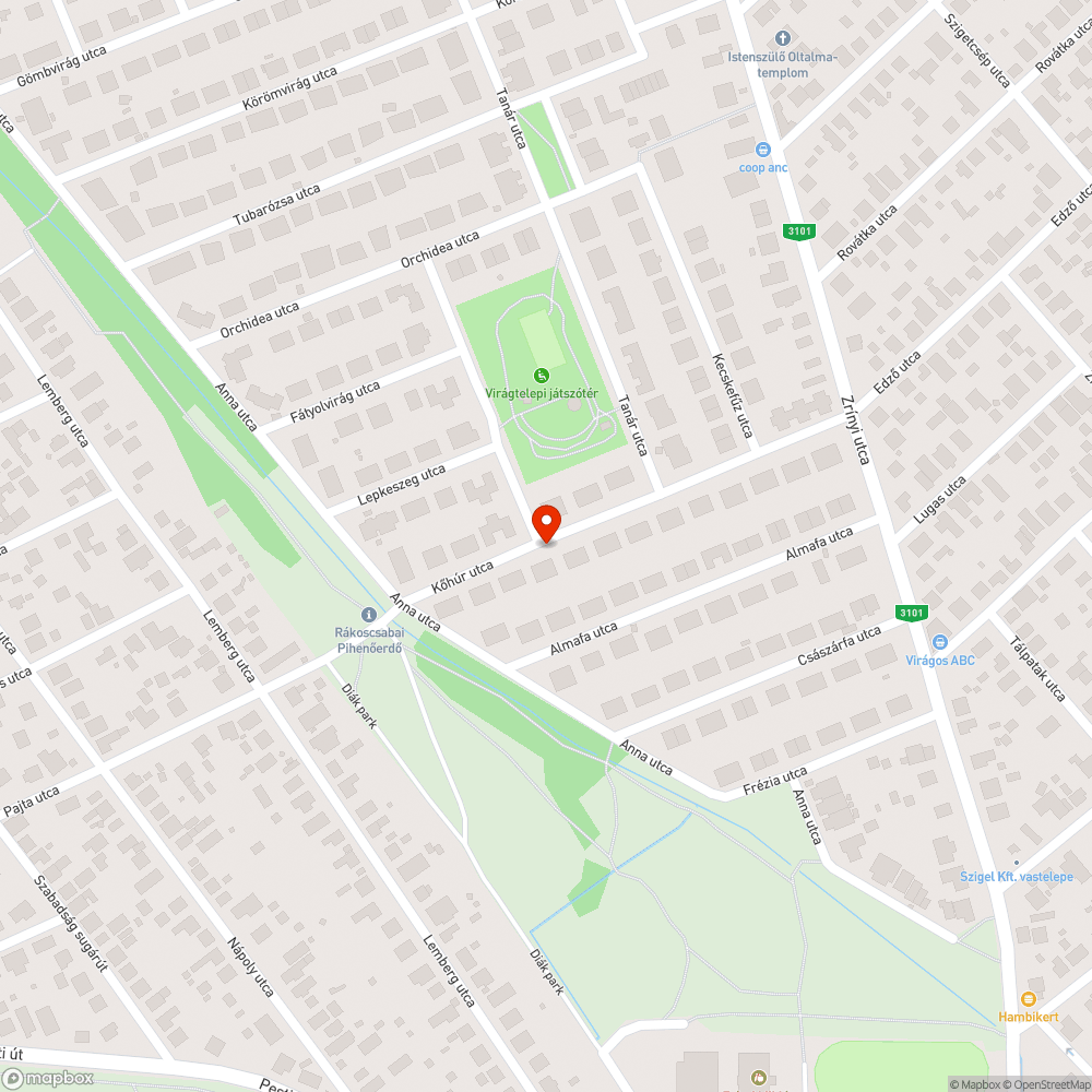 Hiányzó fedél bejelentés helye