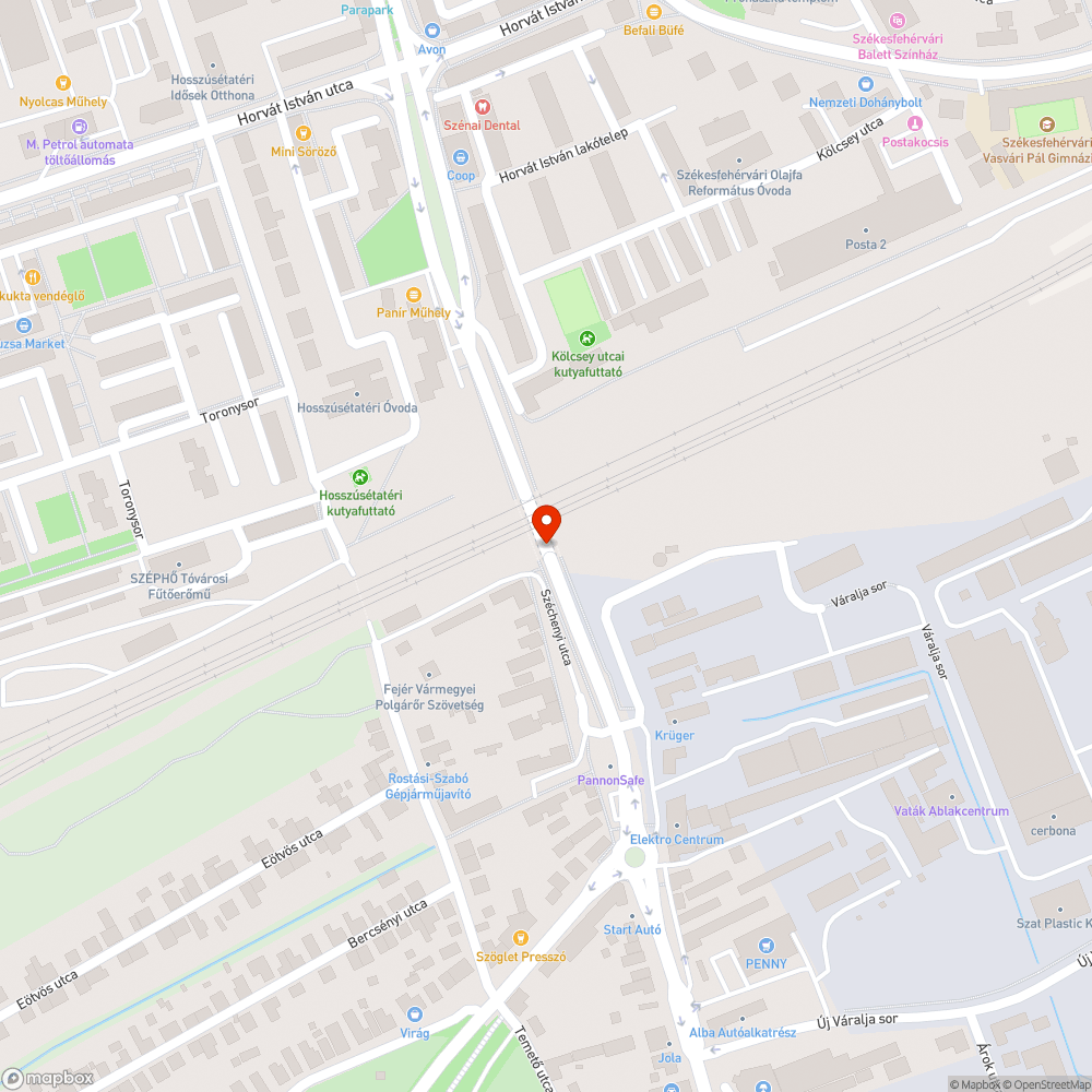 Széchenyi úti aluljáró hordalék az úton bejelentés helye