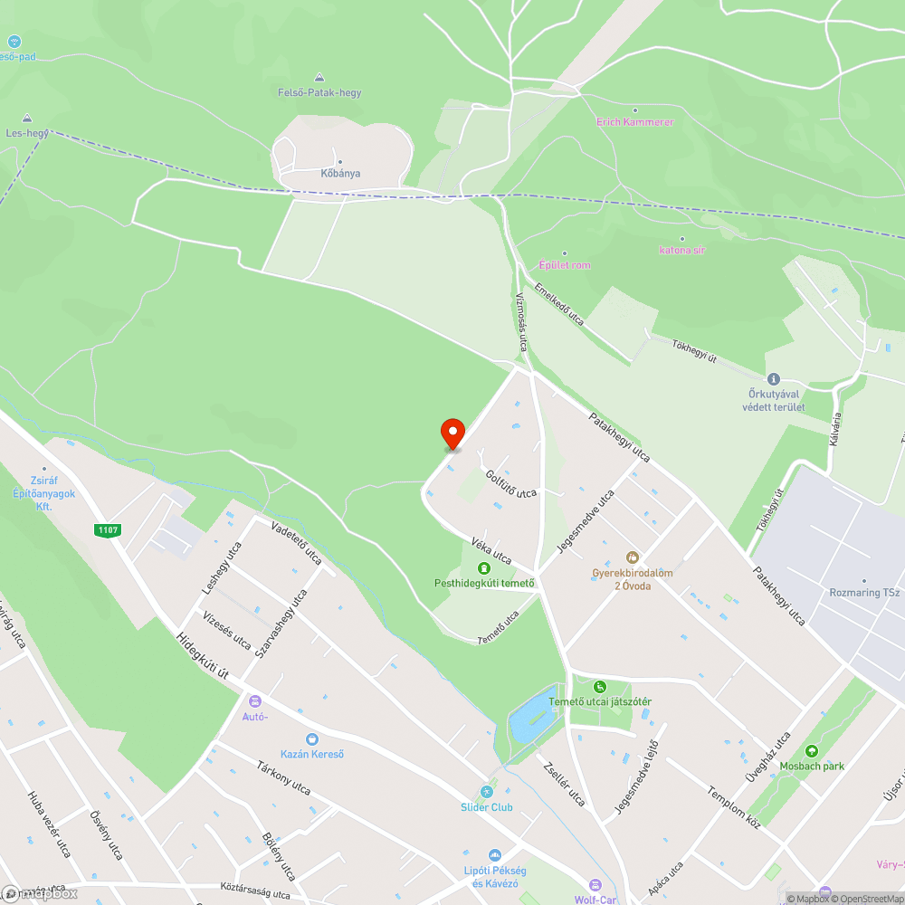 Kátyú csatornafedélnél bejelentés helye