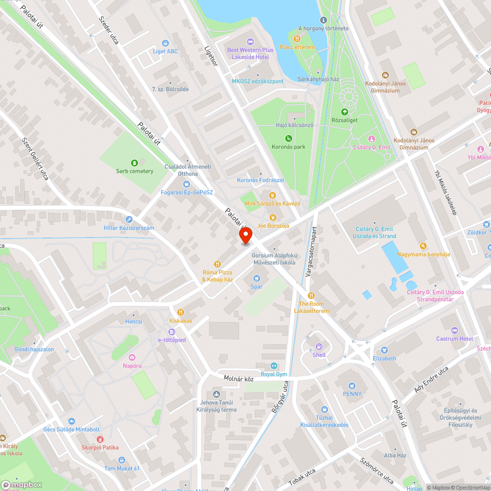 Autós parkolás a járdán bejelentés helye