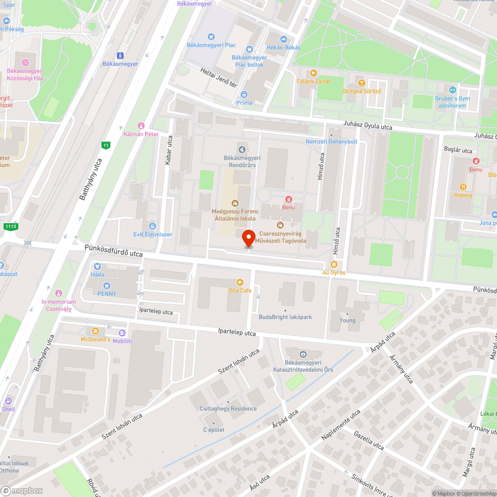 Szemét bejelentés helye