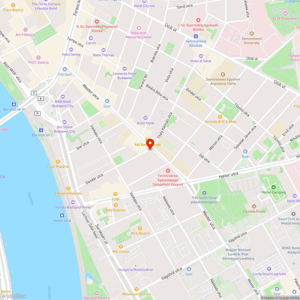 Használaton kívüli zacsitartó bejelentés helye