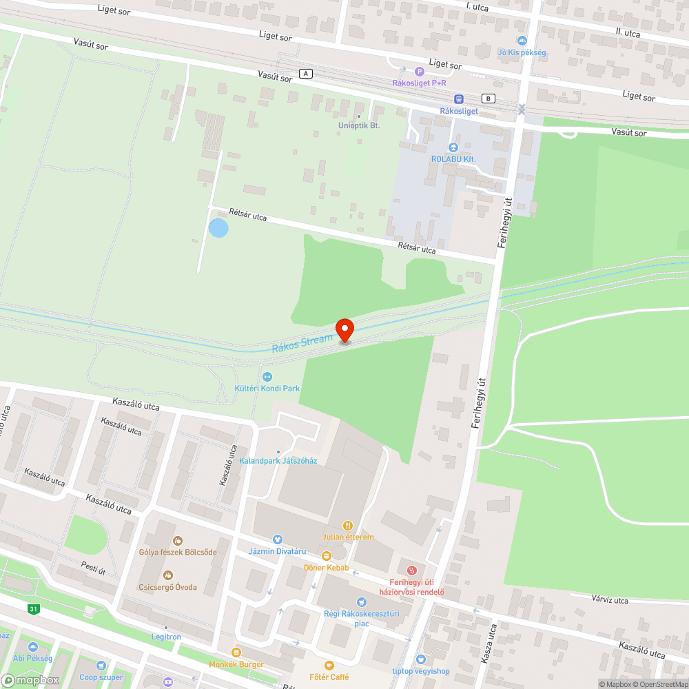 Kitört fa bejelentés helye