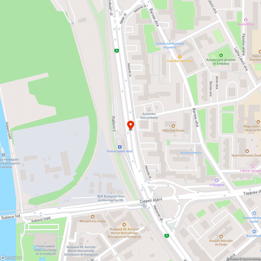 Nyomógombok bejelentés helye