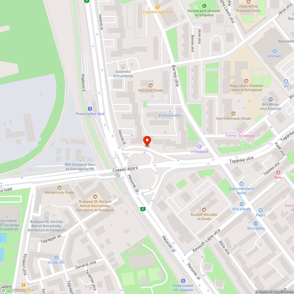 Kiszáradt fák bejelentés helye