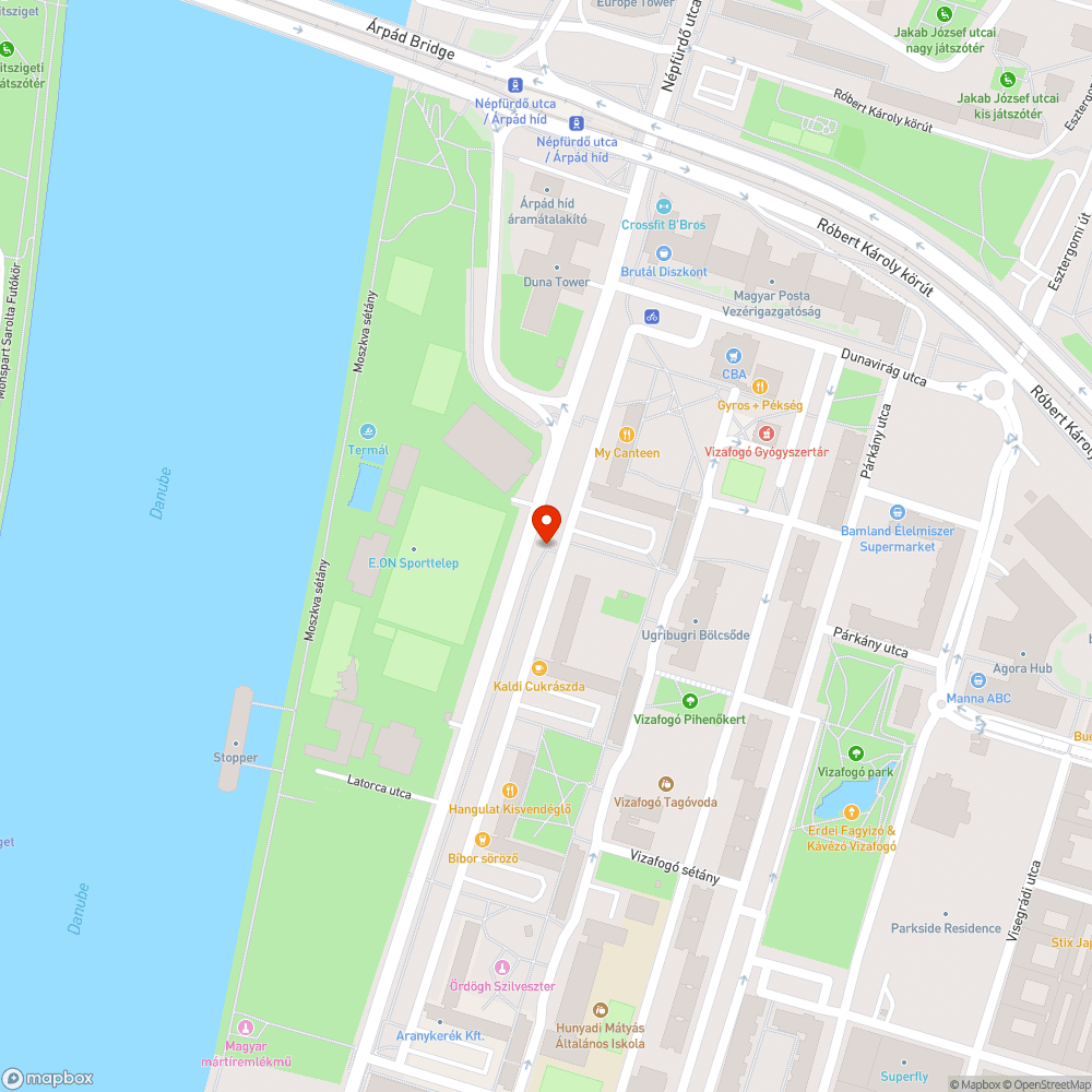 Leszakadt faág a Népfürdő utcában bejelentés helye