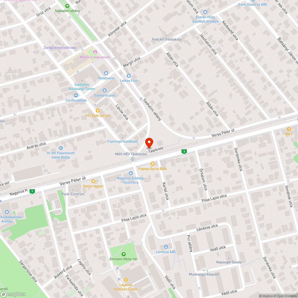 Duzzasztó a Talpfa köz végén bejelentés helye