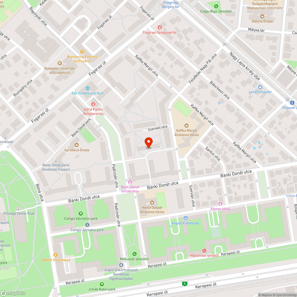 Elhagyottnak vélt autó bejelentés helye