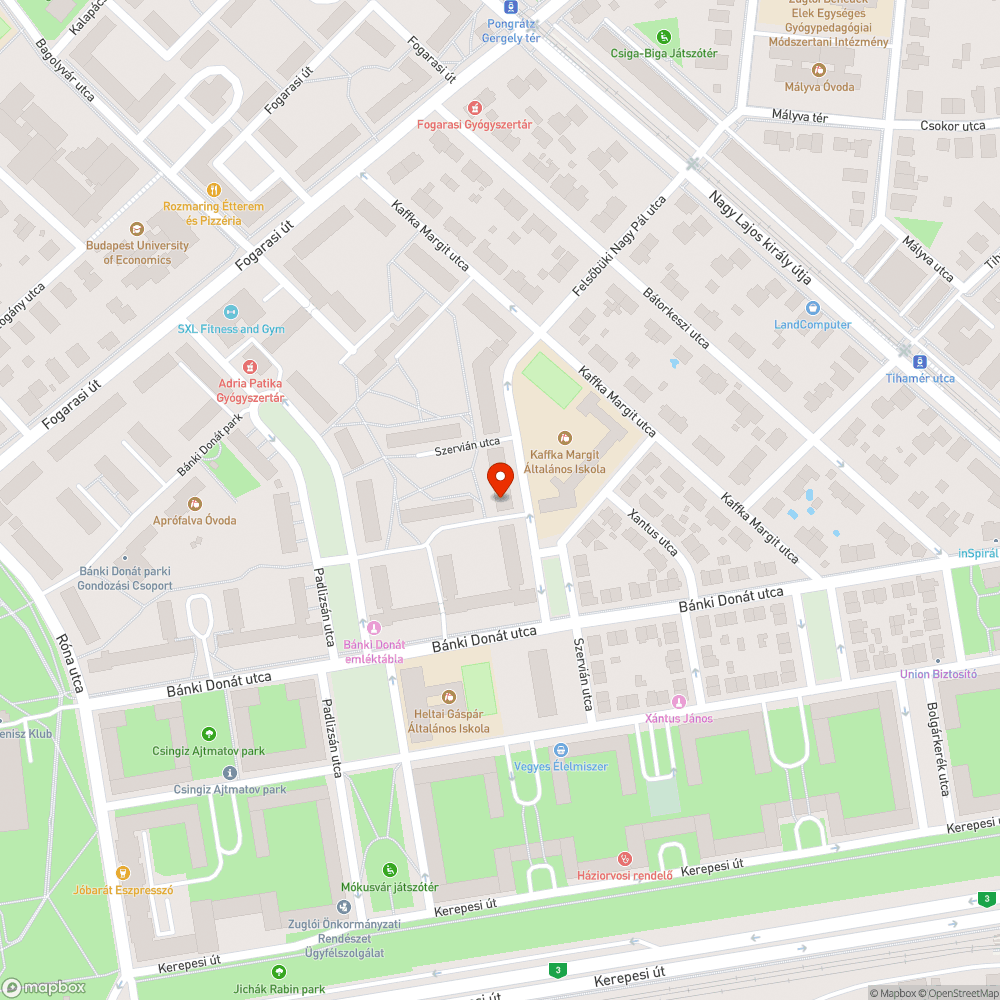 beszakadó úttest bejelentés helye