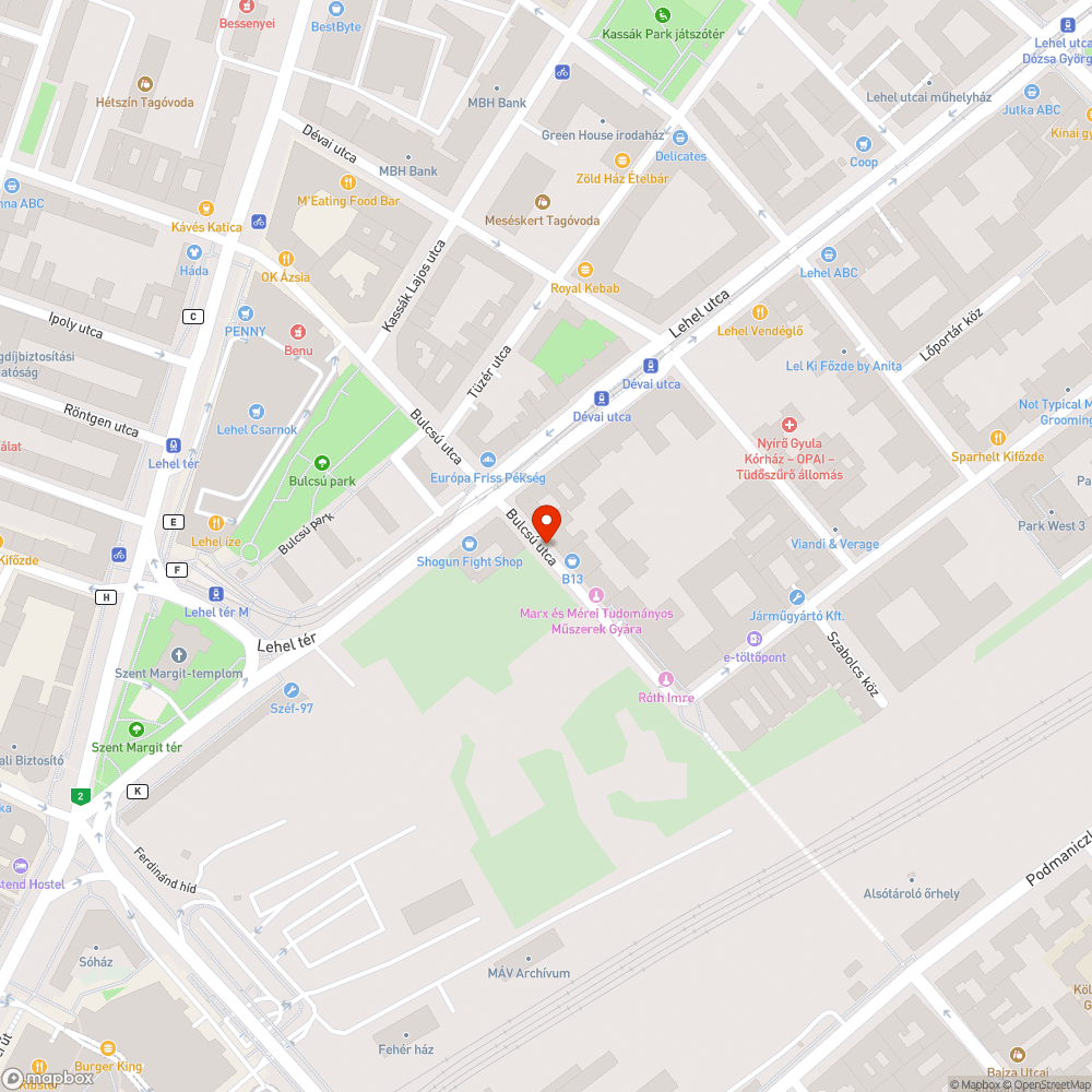 Elhagyott autó bejelentés helye