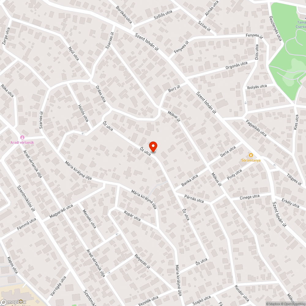 Beszakadt aknatető bejelentés helye