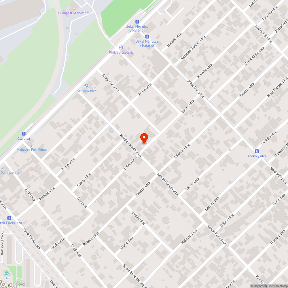 Kiszáradt fa bejelentés helye