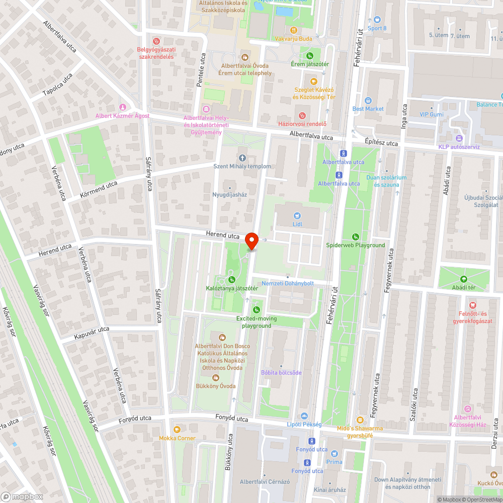 Életveszélyes wc ajtó a játszótéren bejelentés helye