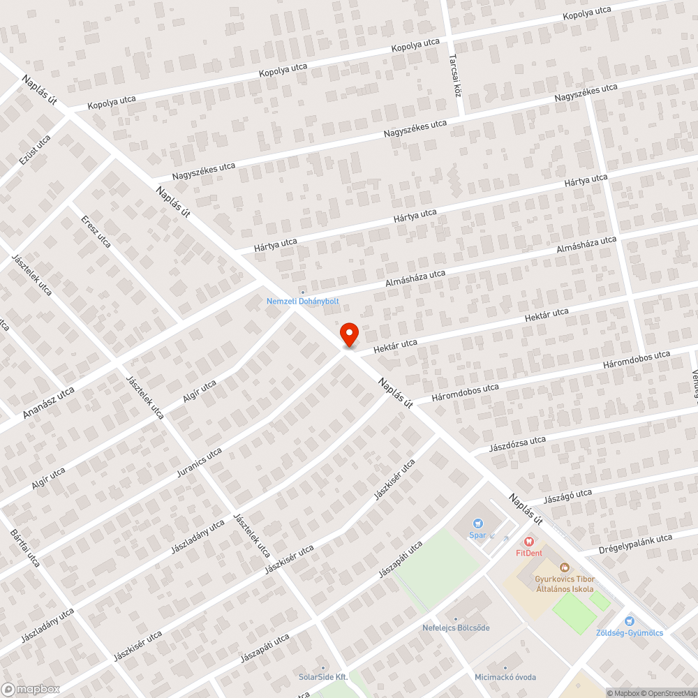 Kettétört fa bejelentés helye