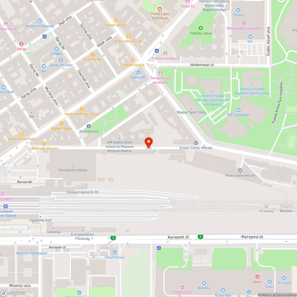 Szeméthalom az utcában bejelentés helye