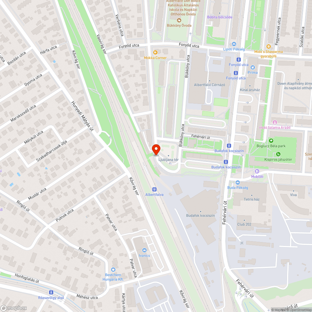 Bizonytalan vonalvezetésű járdaszegély bejelentés helye