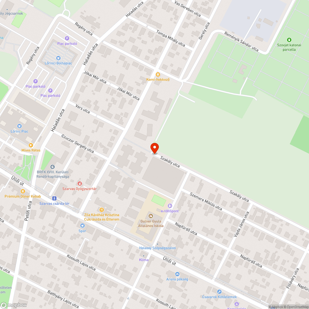 Szemét bejelentés helye