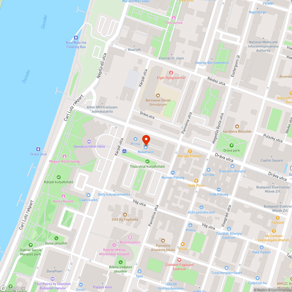 Dráva u.-i járdánparkolás bejelentés helye