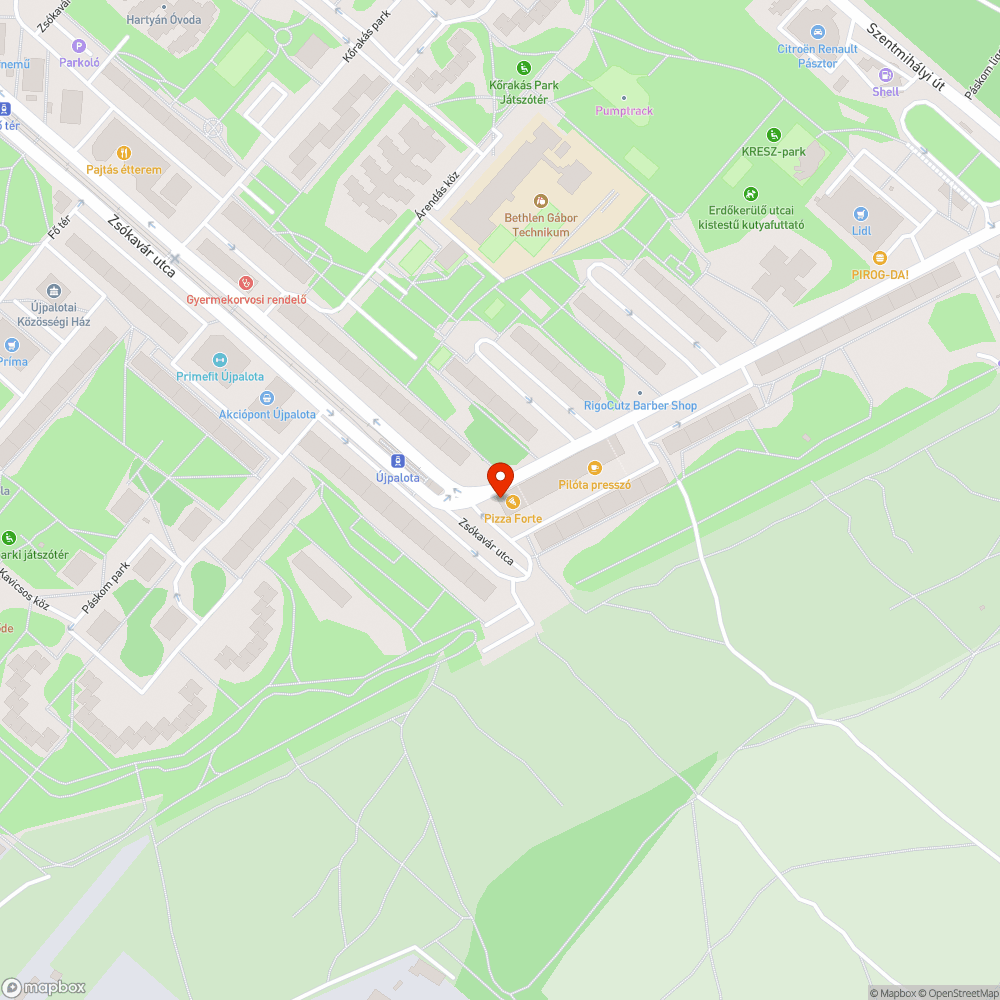 Zebra hiánya bejelentés helye