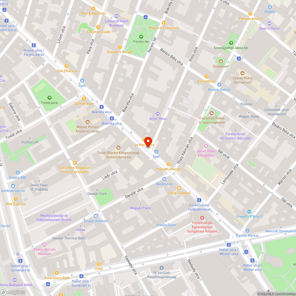 Kátyú a Mester Viola sarkán bejelentés helye