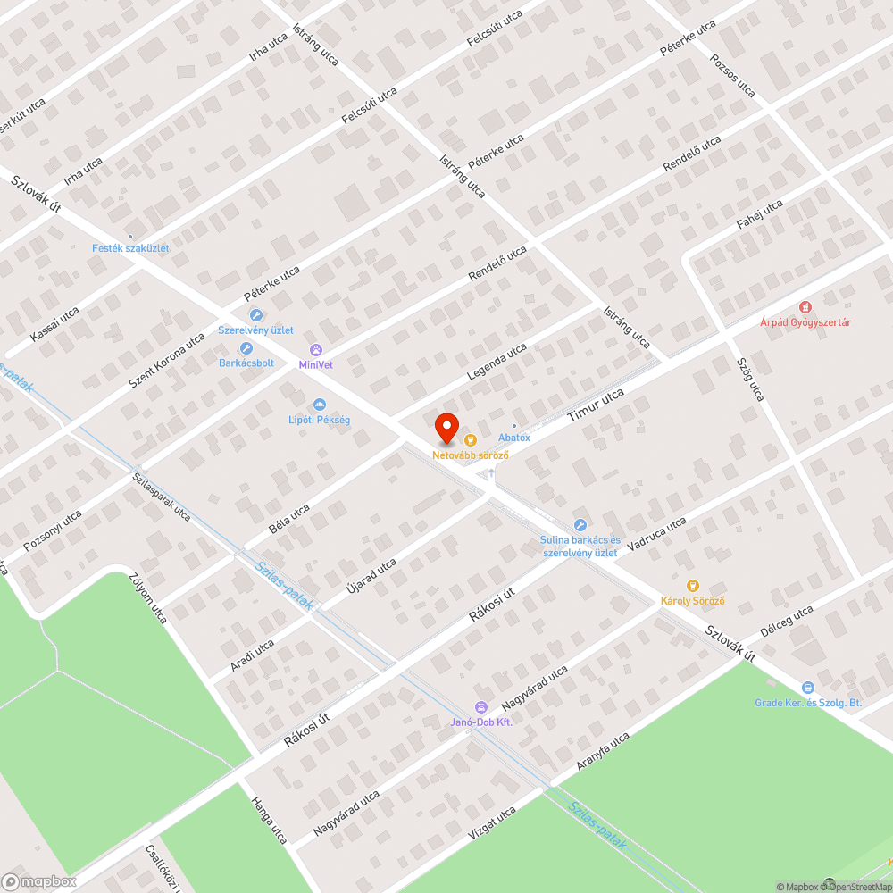 Kiszáradt fa bejelentés helye