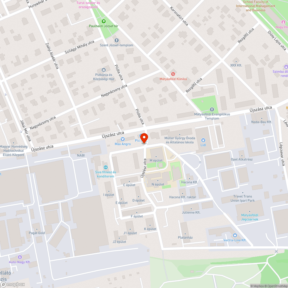 Újszász u 45/B bejárat bejelentés helye