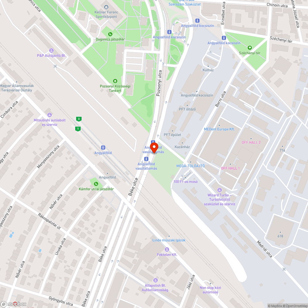 Homoksivatag Angyalföldön bejelentés helye