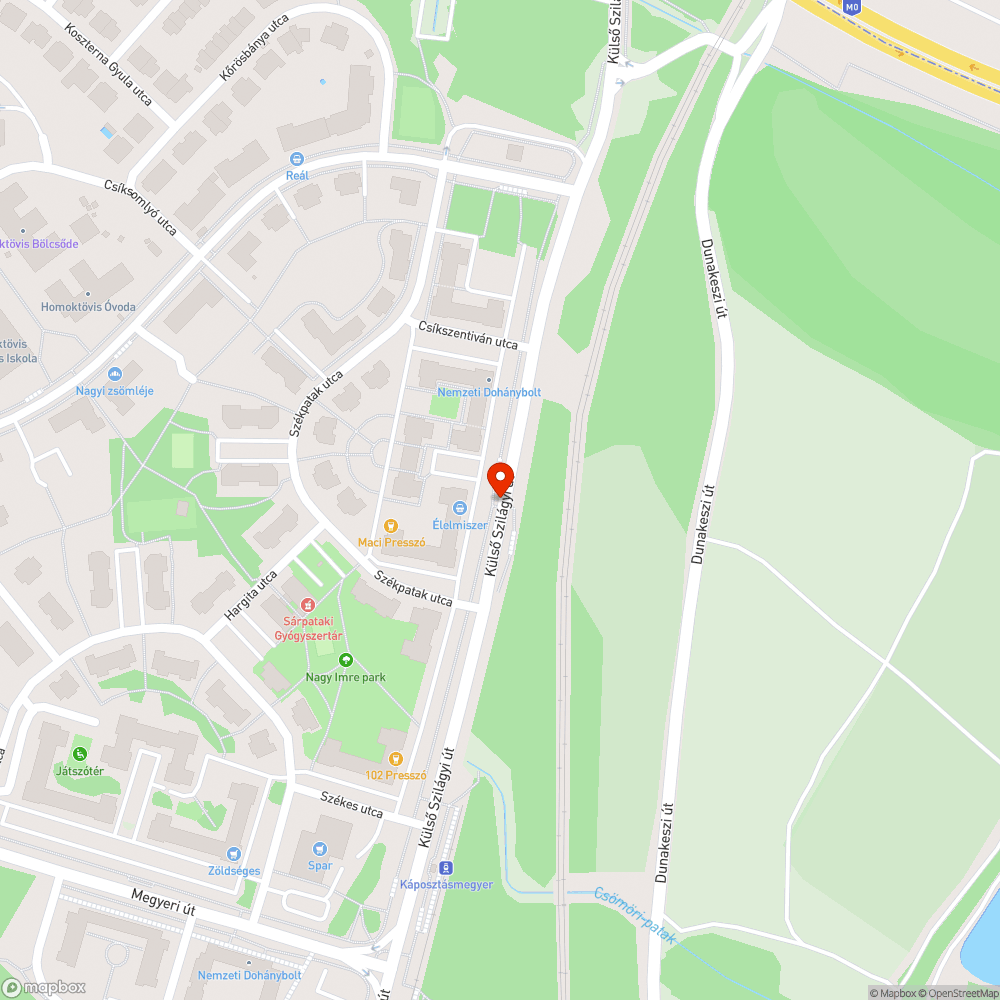 Kiégett izzó a gyalogátkelőnél bejelentés helye