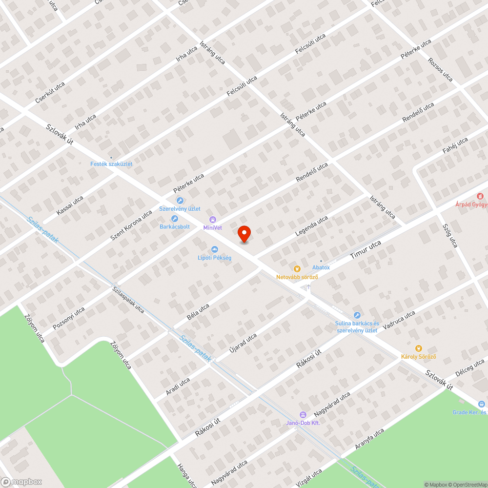 Kiszáradt fasor bejelentés helye