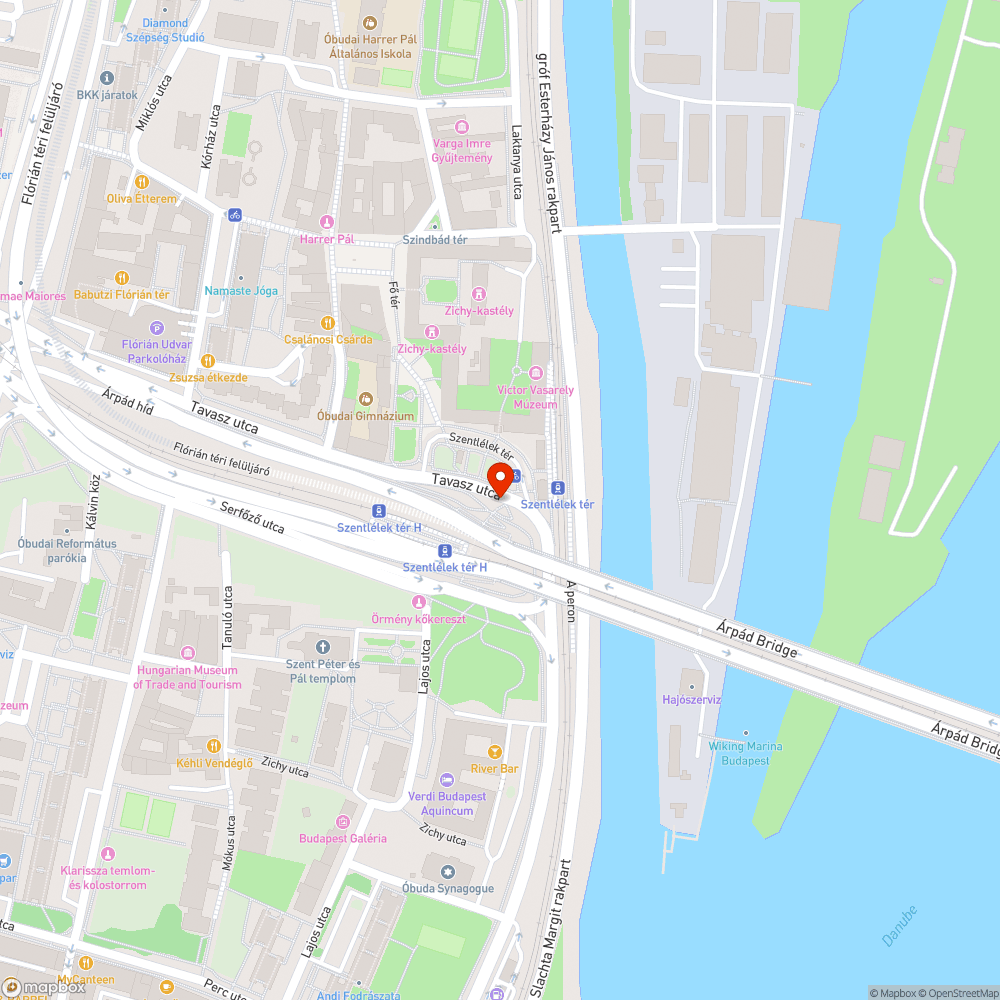 Graffitis híd bejelentés helye