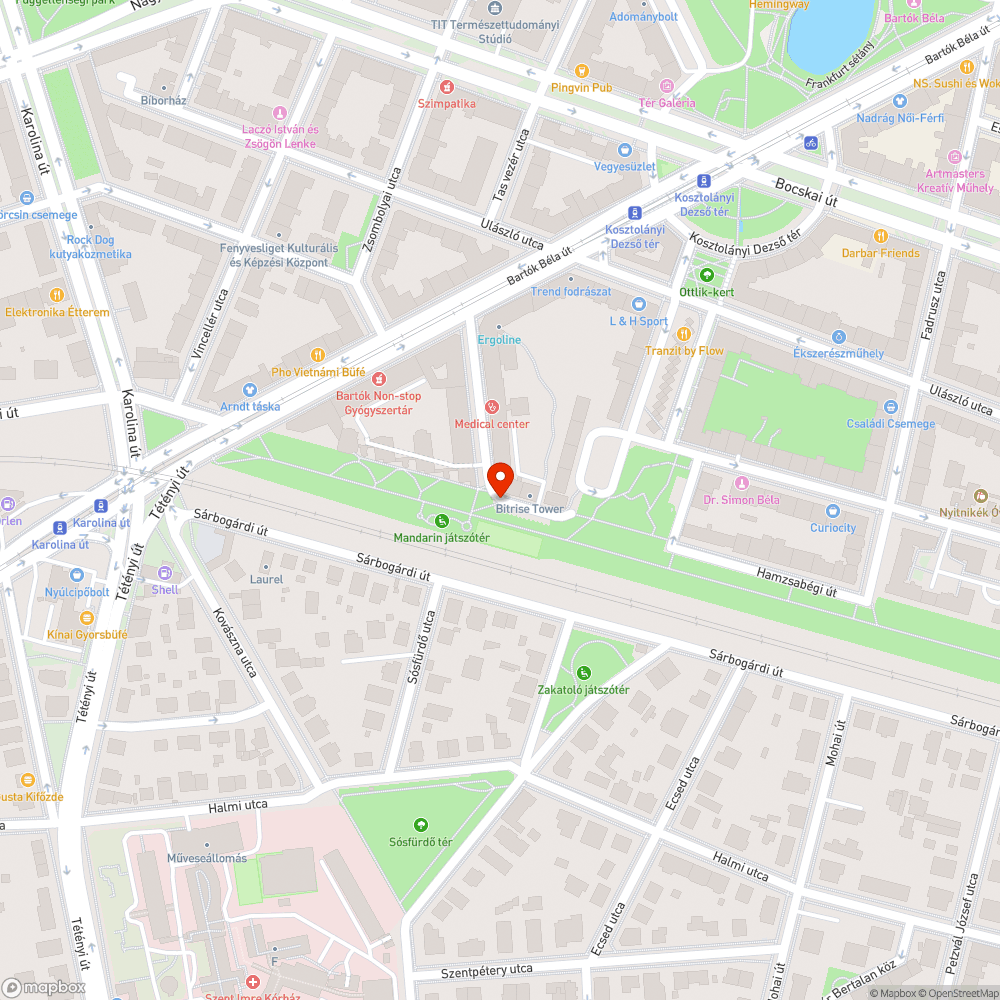 Rengeteg eldobált szemét és emberi ürülék a Hamzsabégi sétányon bejelentés helye