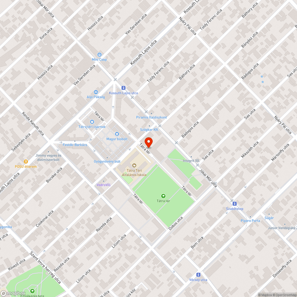 Elhagyott roncs bejelentés helye