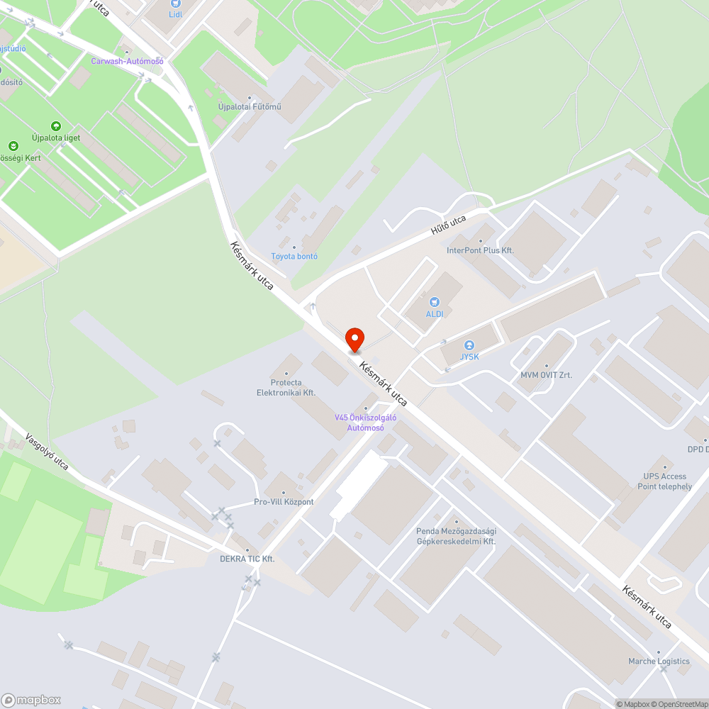 Kidöntött gyalogátkelő tábla bejelentés helye