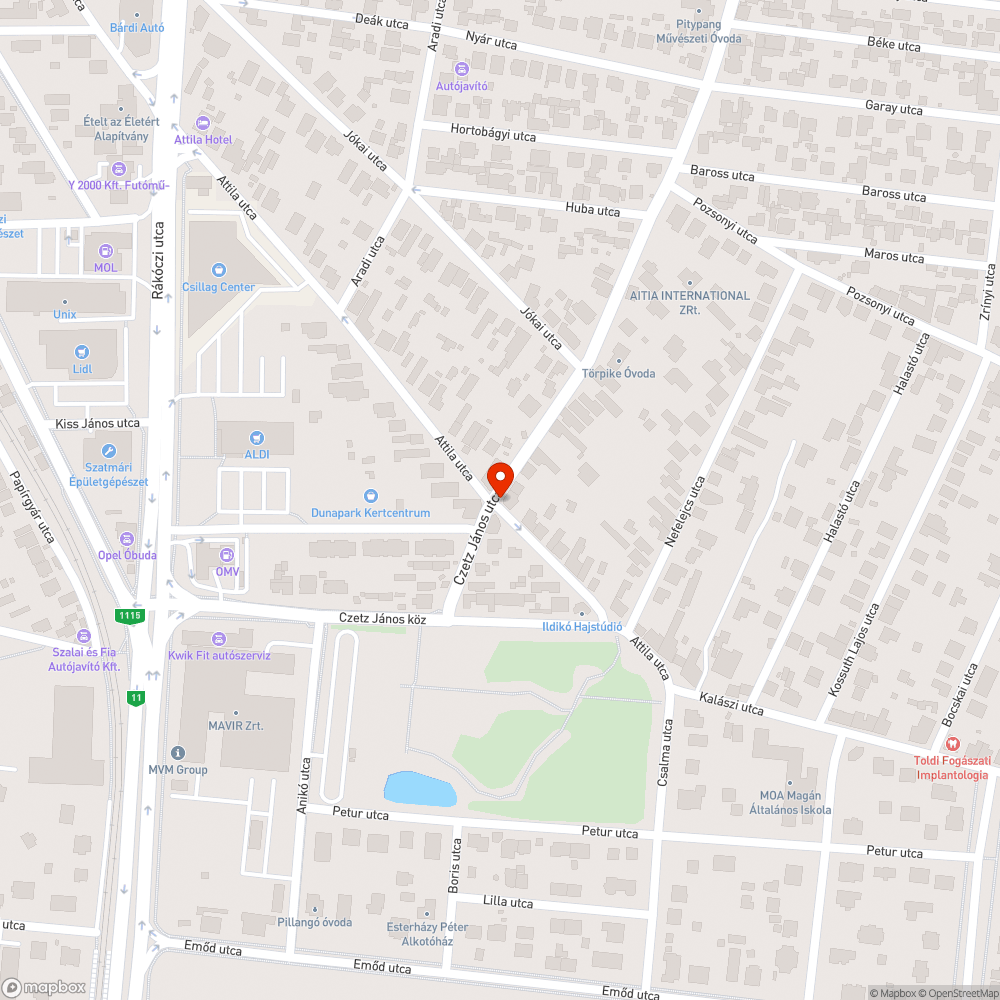 Kiszáradt facsonk bejelentés helye