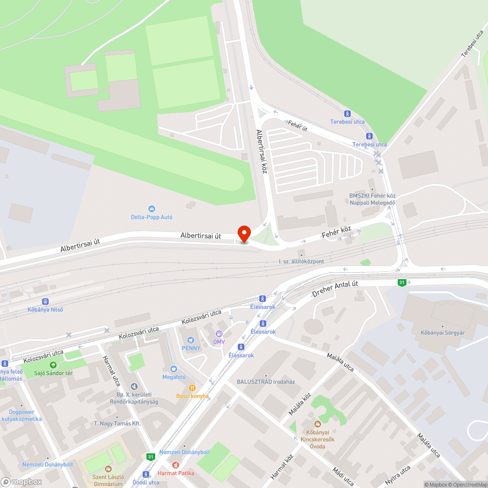 Szemét a parkolóban bejelentés helye