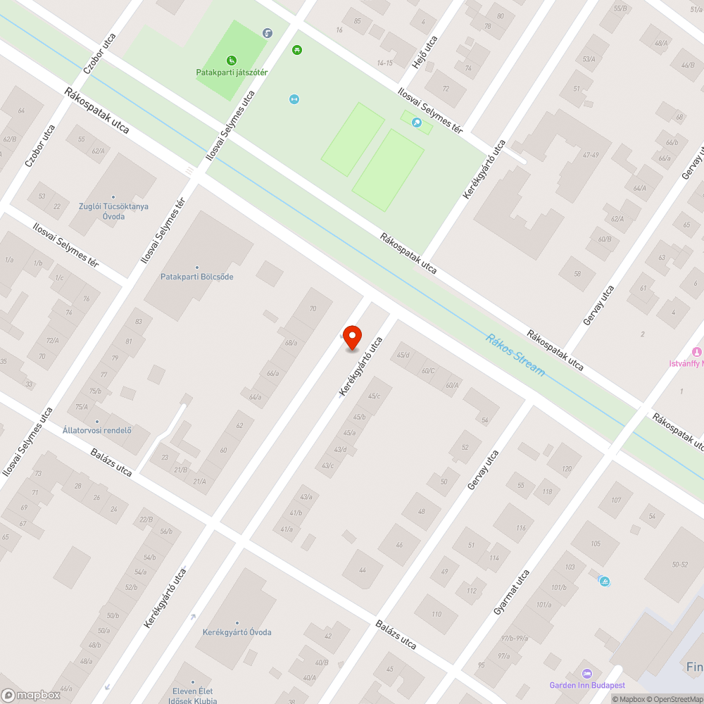 Kidőlt fa bejelentés helye