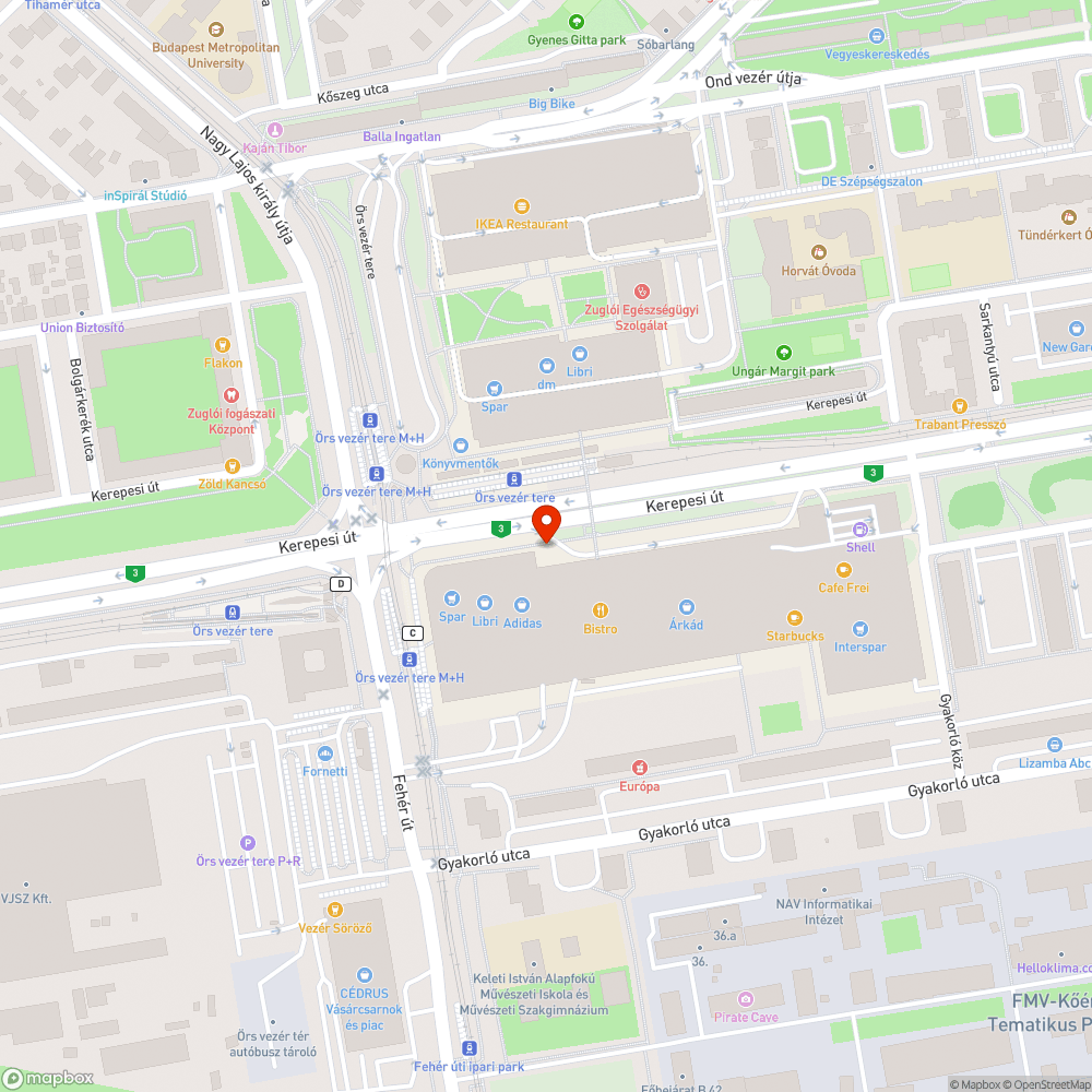 Menetrend bejelentés helye