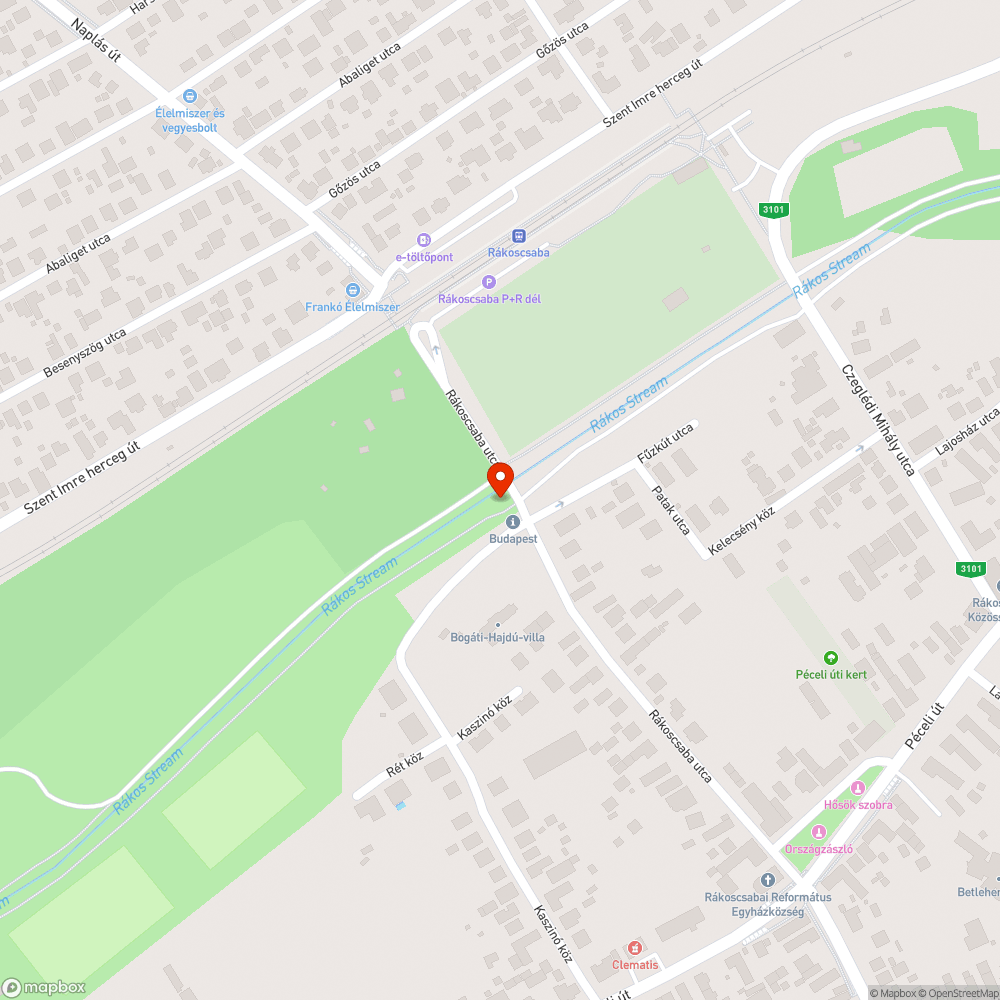 Graffitis bejelentés helye