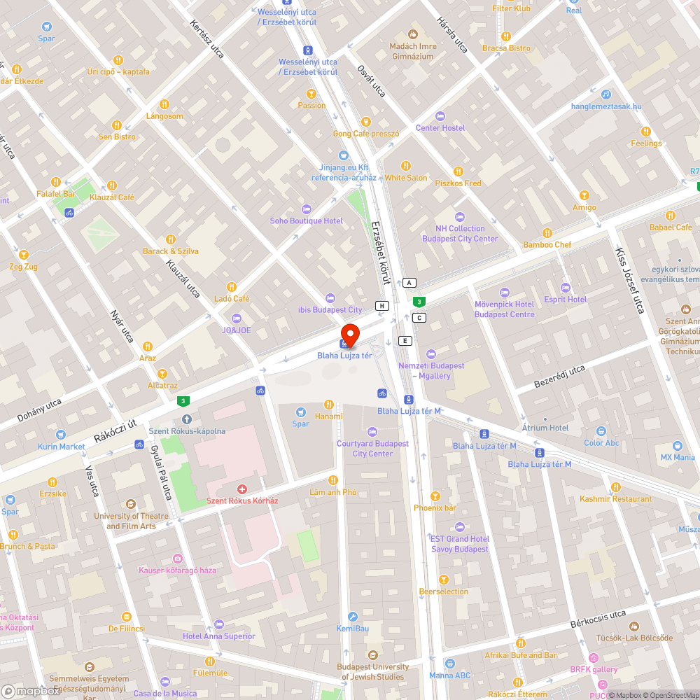 A Blahán mi történik??? bejelentés helye