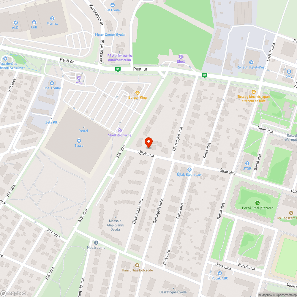 Hatalmas és veszélyes kátyú. bejelentés helye