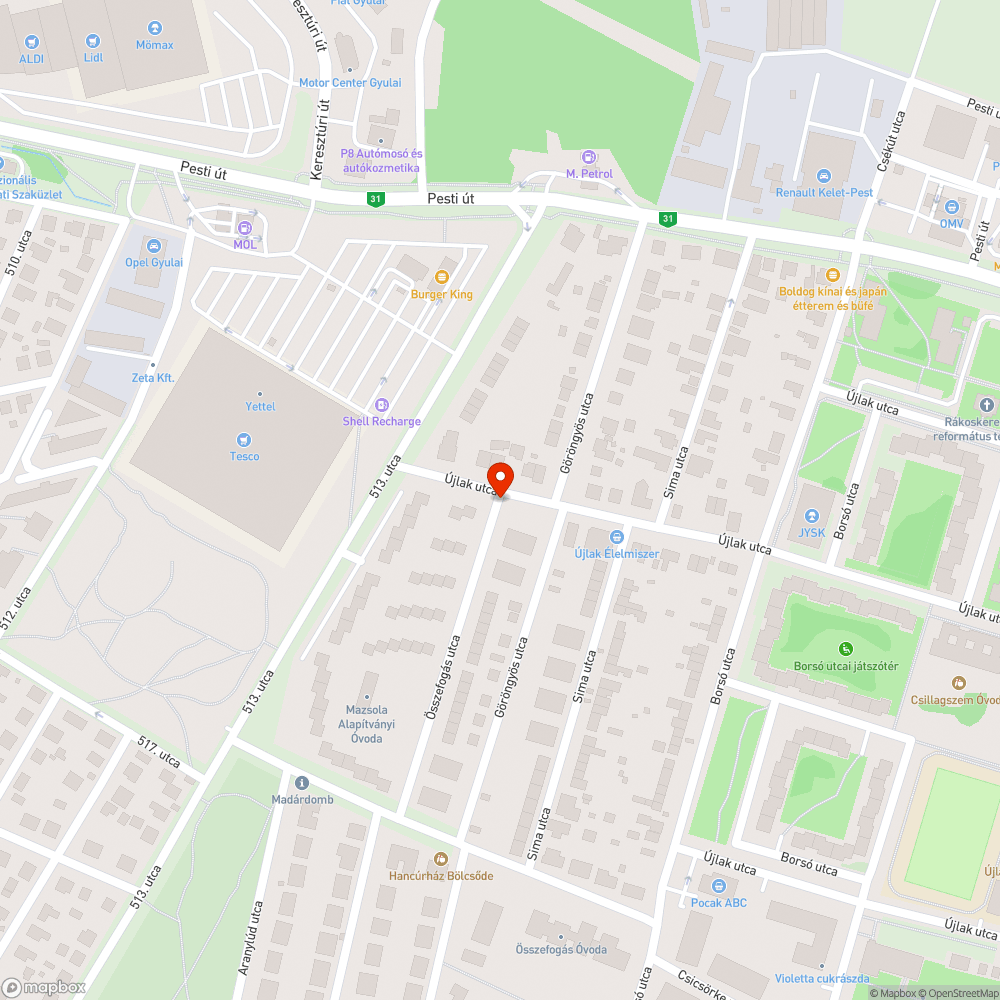 Hatalmas és veszélyes kátyú. bejelentés helye