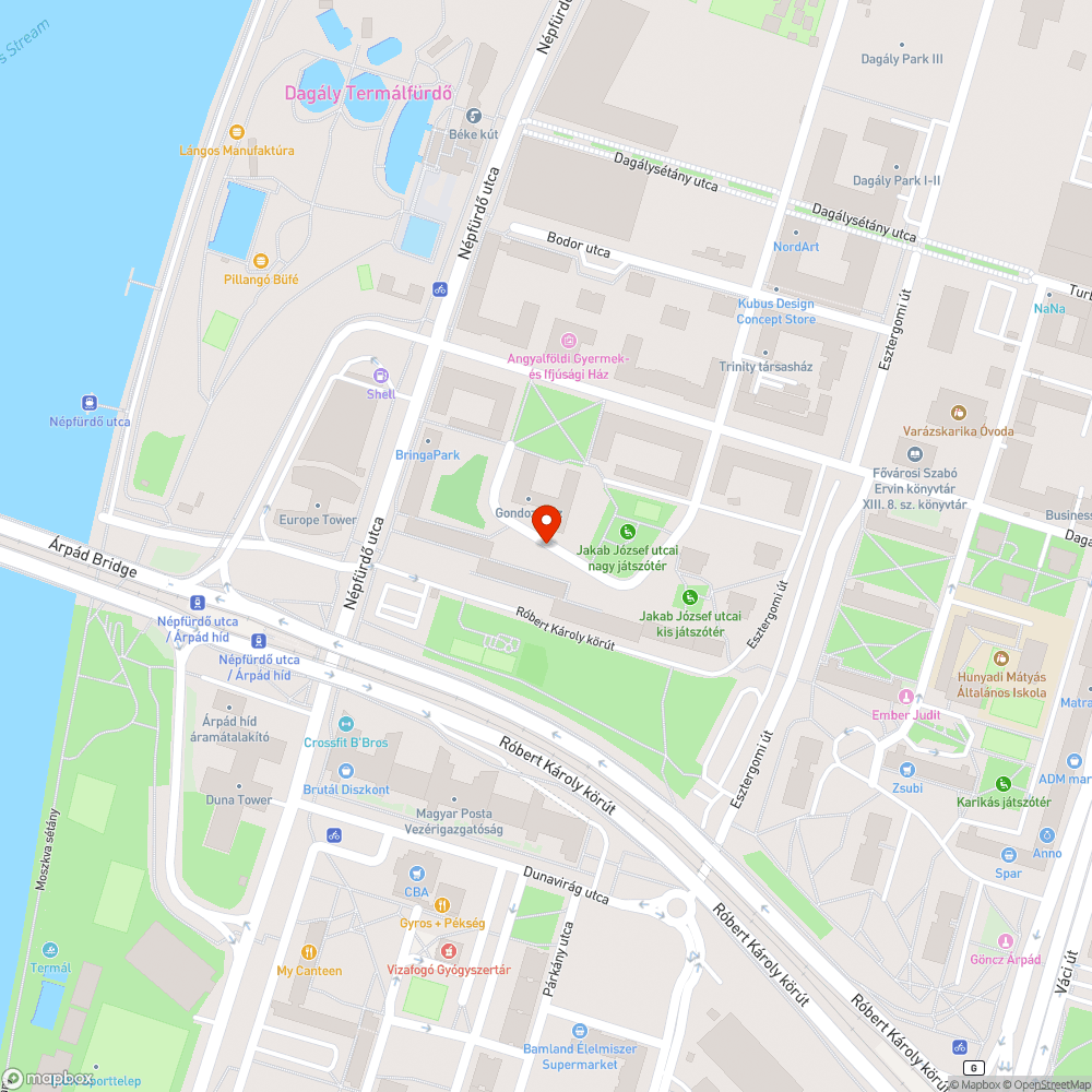 Helyéből kiszakadt lépcsőkorlát bejelentés helye