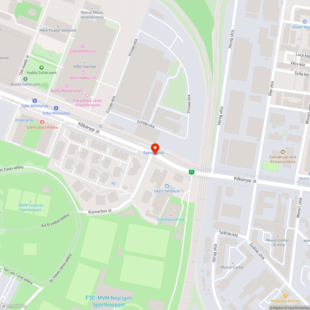 Kátyúk a kerékpárút felhajtóban bejelentés helye