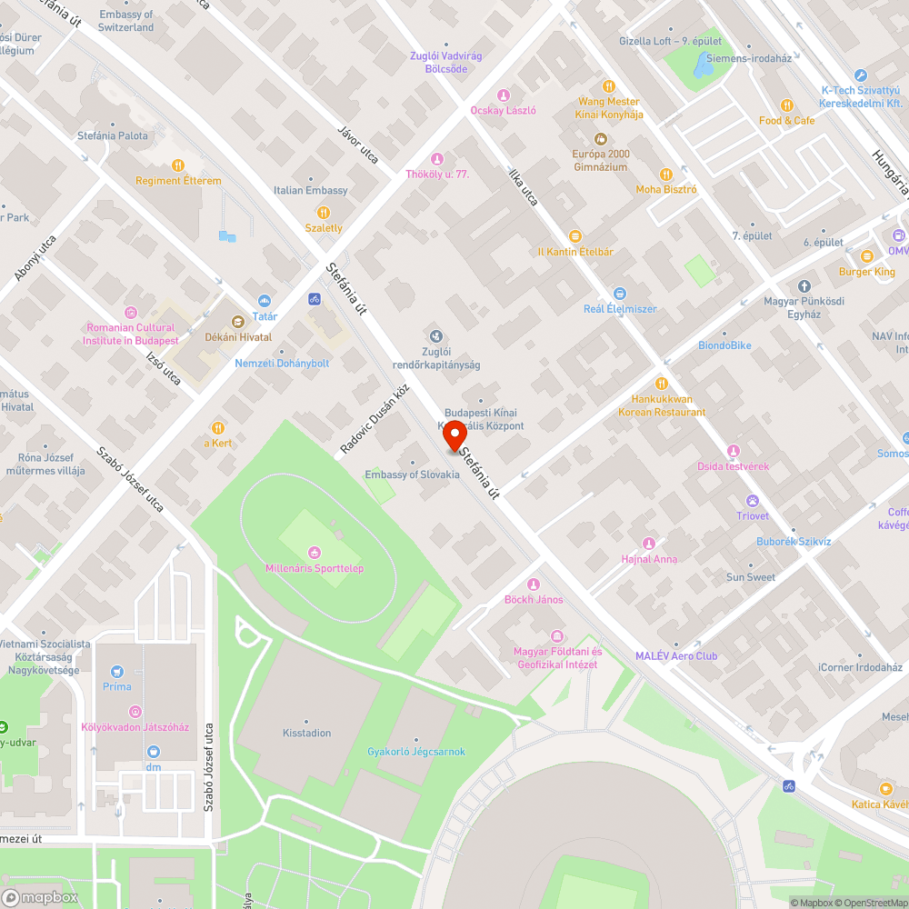 Kátyús kerékpárút bejelentés helye