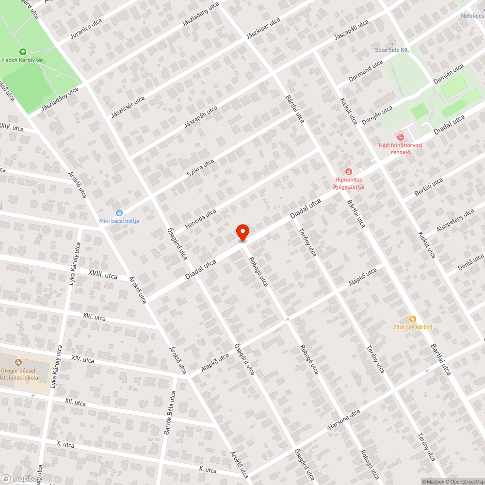 eltűnt forgalomtechnikai/gömb tükör bejelentés helye